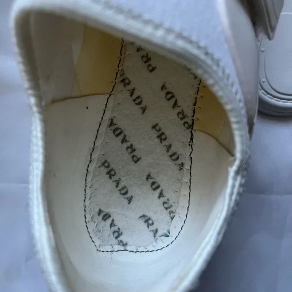 Prada White Cloudbust Sneakers, Size: 37 - Picture 6 of 8